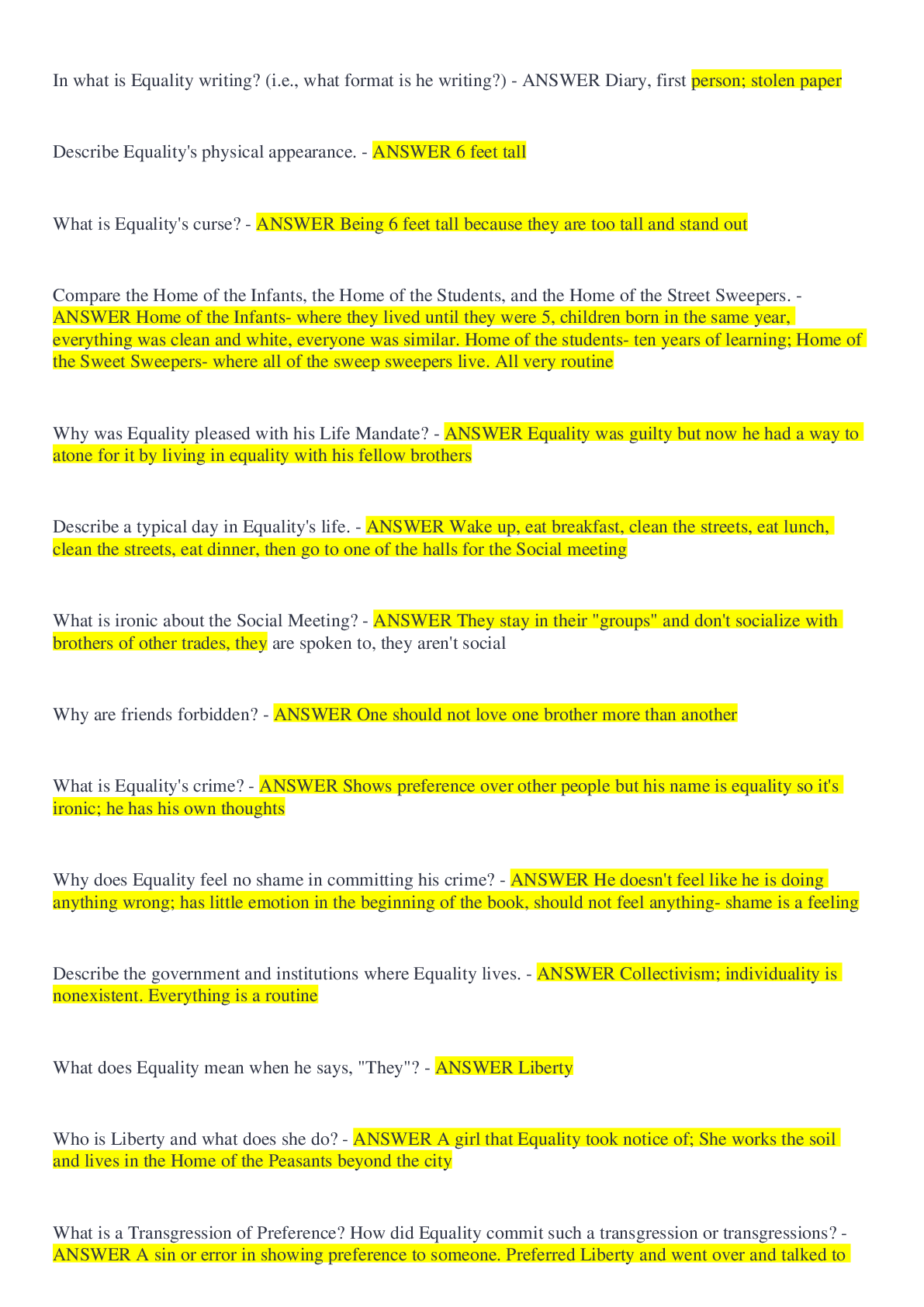 Preview image of Anthem Study Guide 2022|Solved document